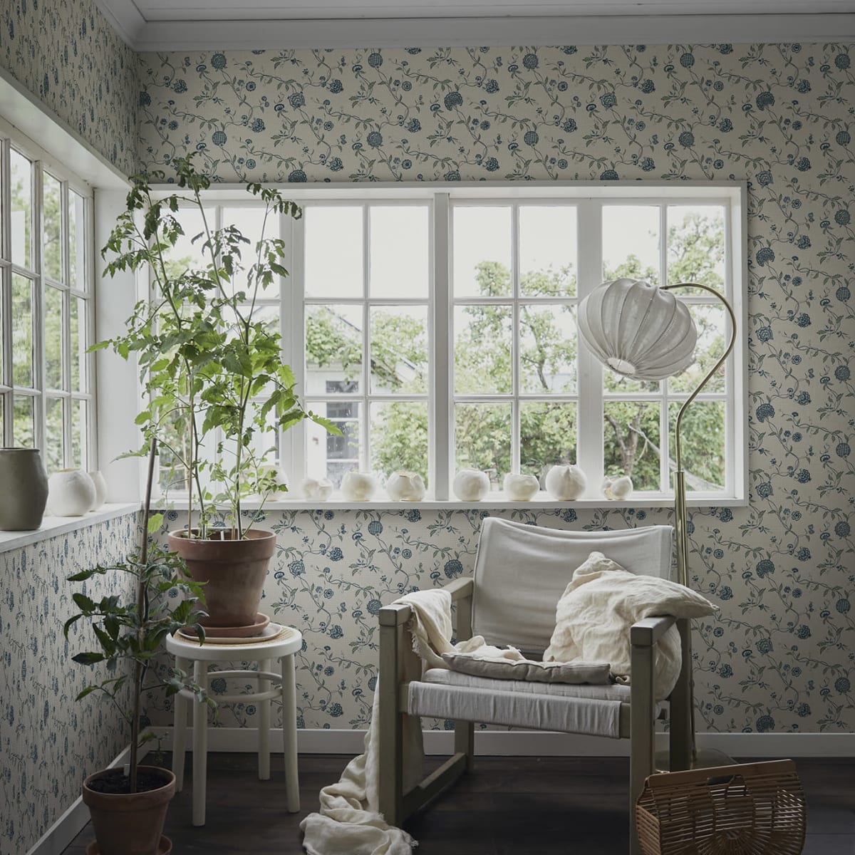 Adelaide Wallpaper - Blue - Sandberg - S10264 - Premier Wallcovering