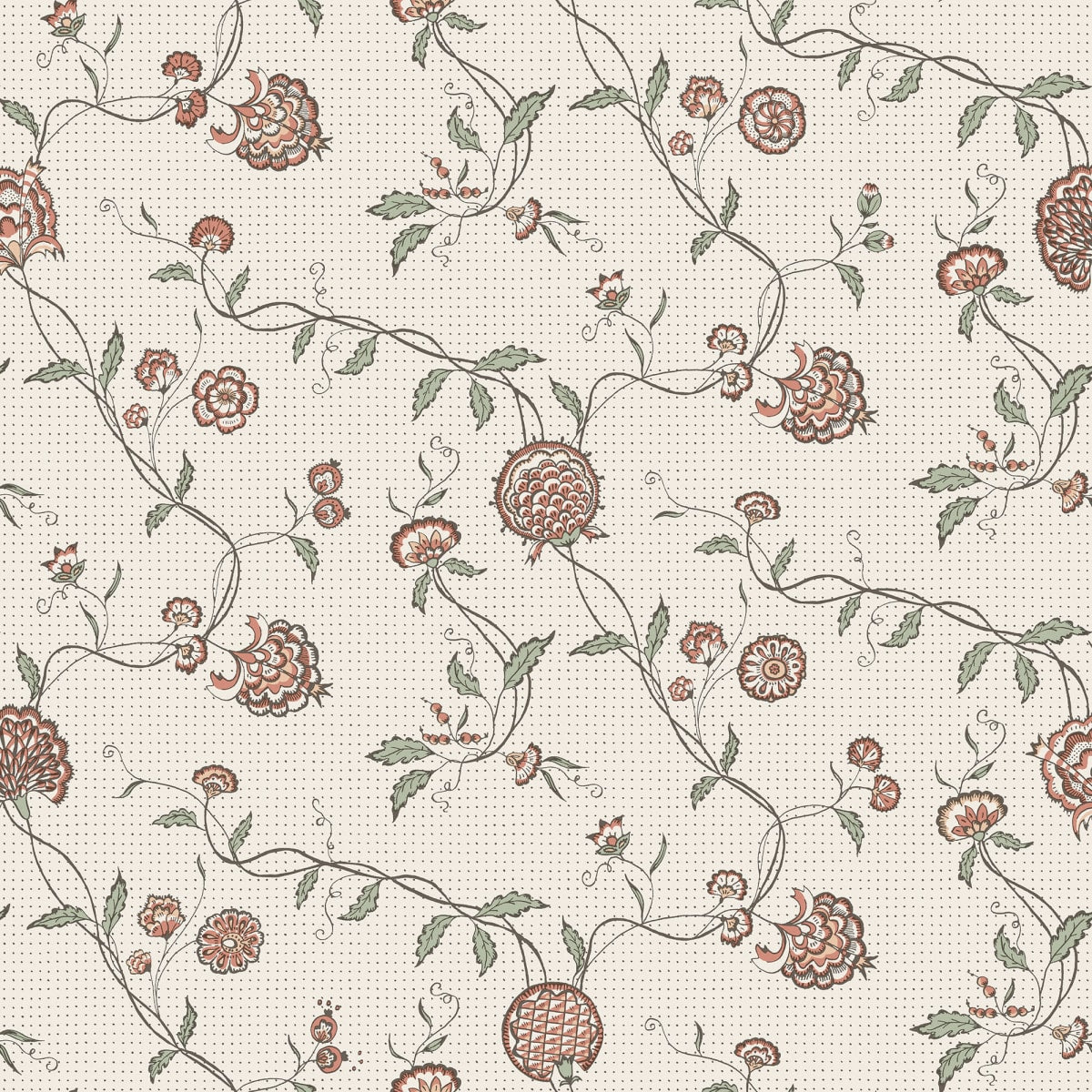 Adelaide Wallpaper - Terracotta - Sandberg - S10266 - Premier Wallcovering