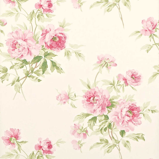 Adele Wallpaper - Rose/Cream - DCAVAD101 - Sanderson - Premier Wallcovering
