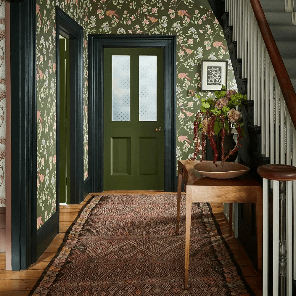 Aderyn Wallpaper - Olive - Little Greene - 0267ADOLIVE - Premier Wallcovering