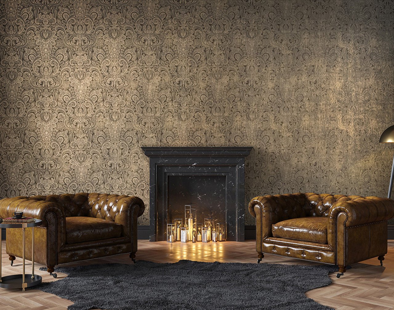 Adonea Aphrodite Wallpaper - Brown/ Gold - Hohenberger - 81196 - Premier Wallcovering
