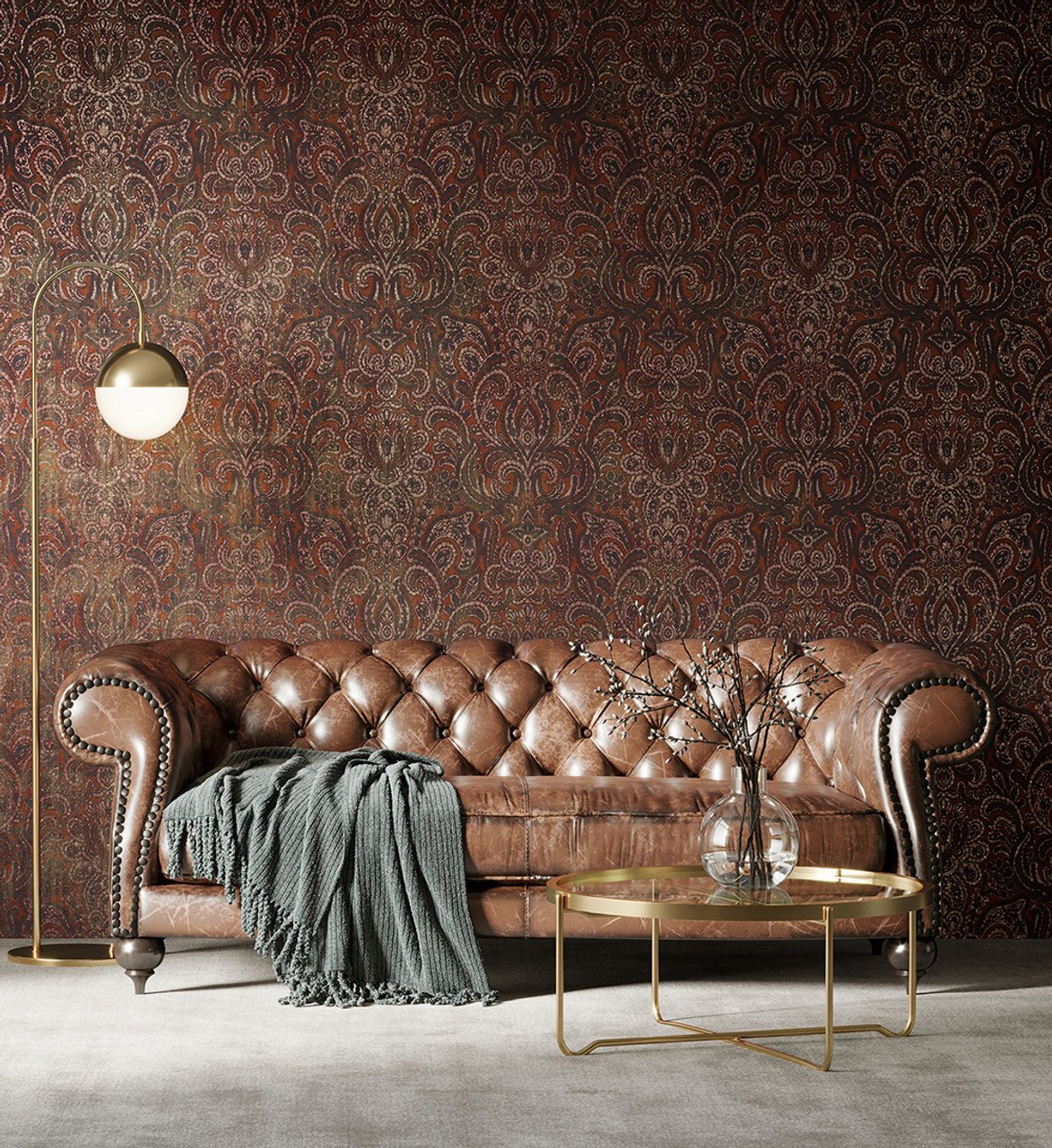 Adonea Aphrodite Wallpaper - Ruby Red - Hohenberger - 81199 - Premier Wallcovering