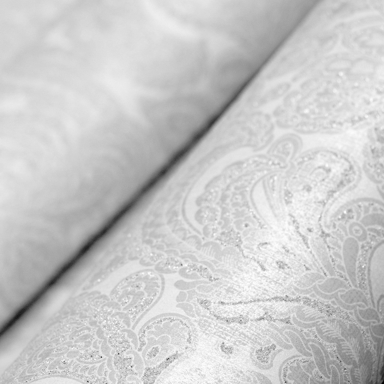 Adonea Aphrodite Wallpaper - Snow/ Silver - Hohenberger - 81195 - Premier Wallcovering