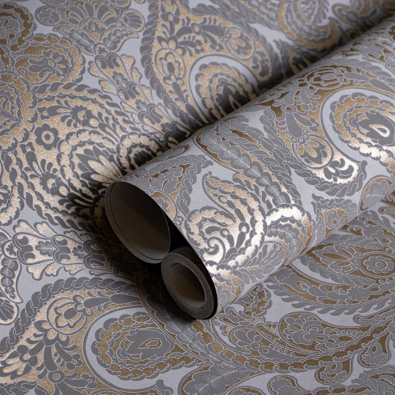 Adonea Ares Wallpaper - Grey/ Copper - Hohenberger - 64328 - Premier Wallcovering