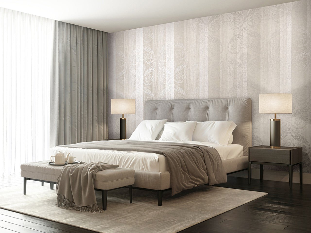 Adonea Nerites Wallpaper - Cream - Hohenberger - 64276 - Premier Wallcovering