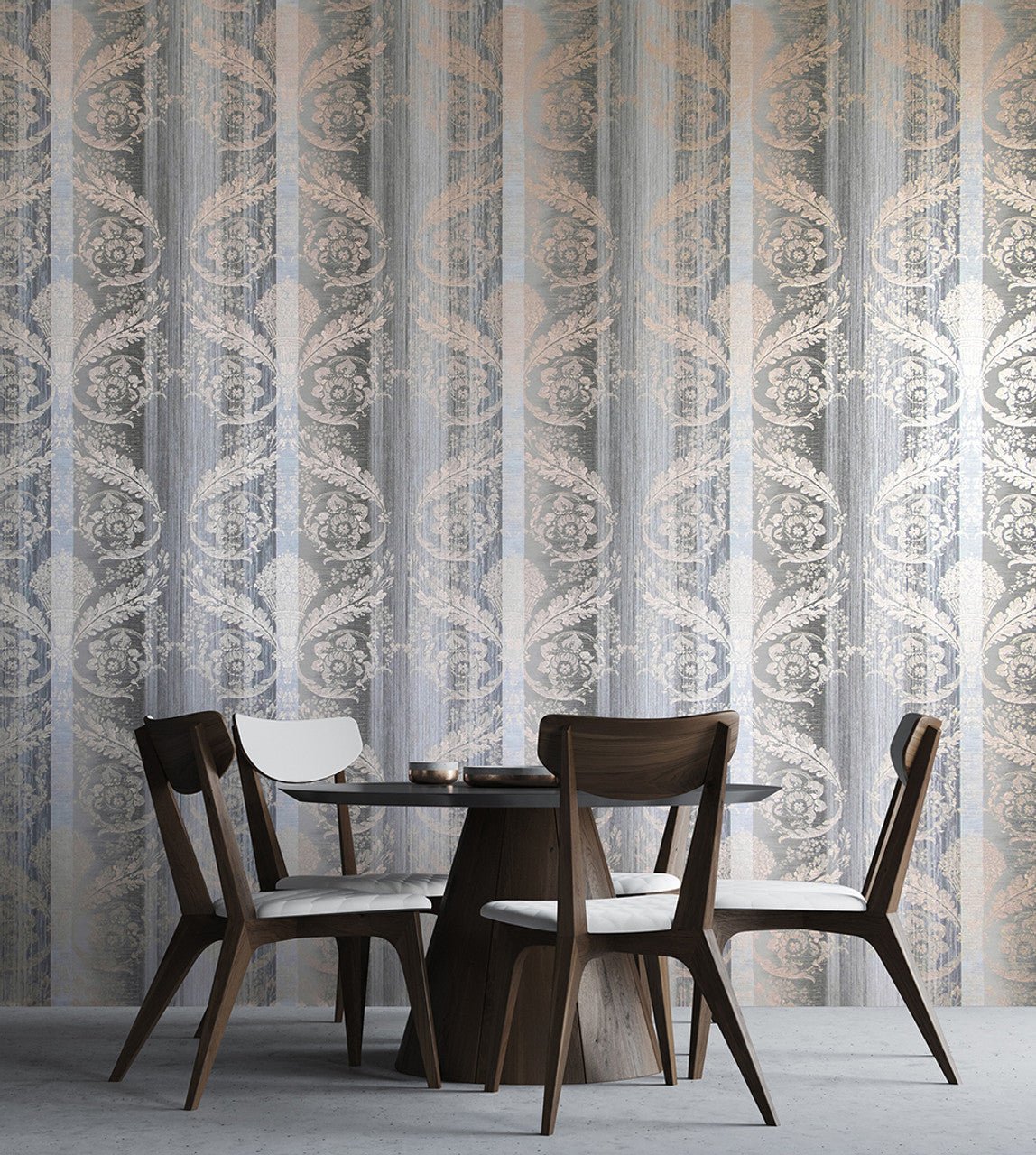 Adonea Nerites Wallpaper - Grey/ Copper - Hohenberger - 64290 - Premier Wallcovering