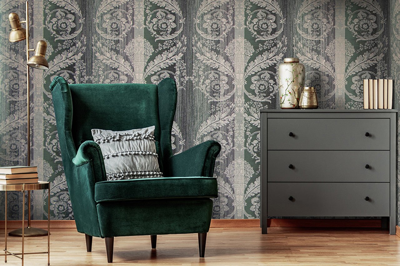 Adonea Nerites Wallpaper - Woody Green - Hohenberger - 64293 - Premier Wallcovering