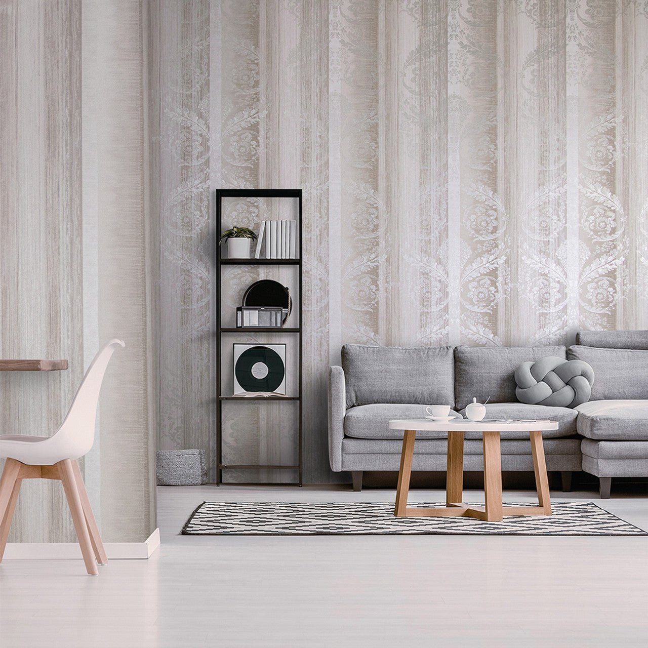 Adonea Nerites Wallpaper - Stone Grey - Hohenberger - 64288 - Premier Wallcovering