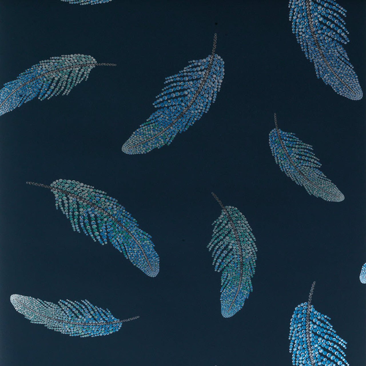 Adornado Wallpaper - Navy/ Sapphire - Matthew Williamson - W7261-01 - Premier Wallcovering