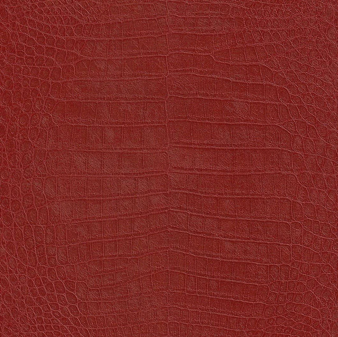 African Queen II Croc Effect Wallpaper - Red - Rasch - 474114 - Premier Wallcovering