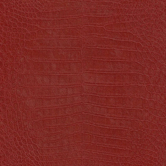 African Queen II Croc Effect Wallpaper - Red - Rasch - 474114 - Premier Wallcovering