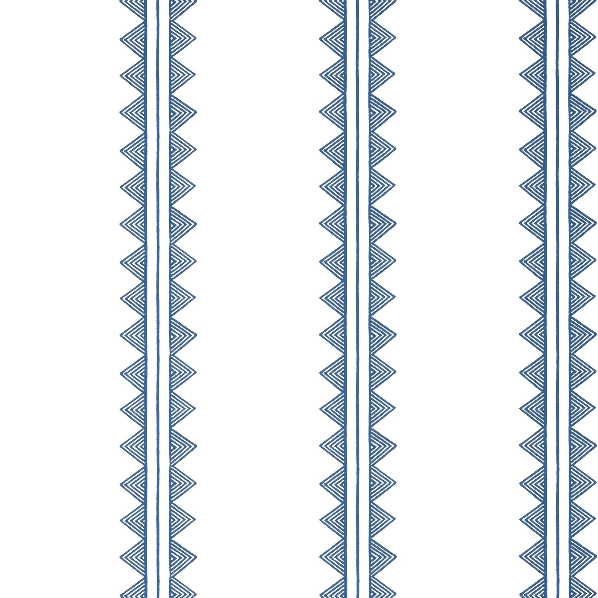 Agave Stripe Wallpaper - Navy - Thibaut - T16226 - Premier Wallcovering