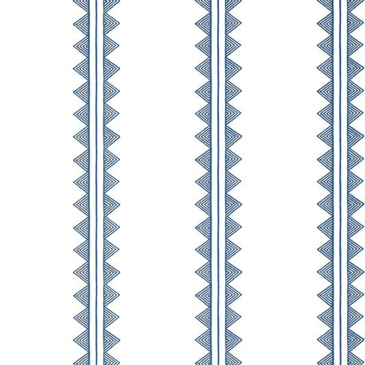 Agave Stripe Wallpaper - Navy - Thibaut - T16226 - Premier Wallcovering