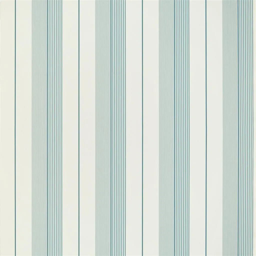 Aiden Stripe Wallpaper - Teal Blue - Ralph Lauren - PRL020/14 - Premier Wallcovering
