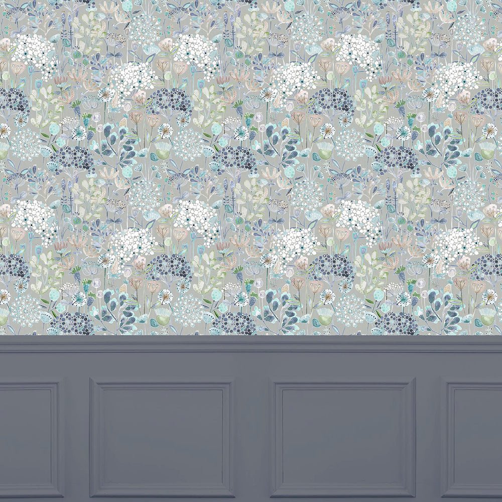 Ailsa Wallpaper - Cornflower - Voyage Maison - AILSA/WPO/COR - Premier Wallcovering