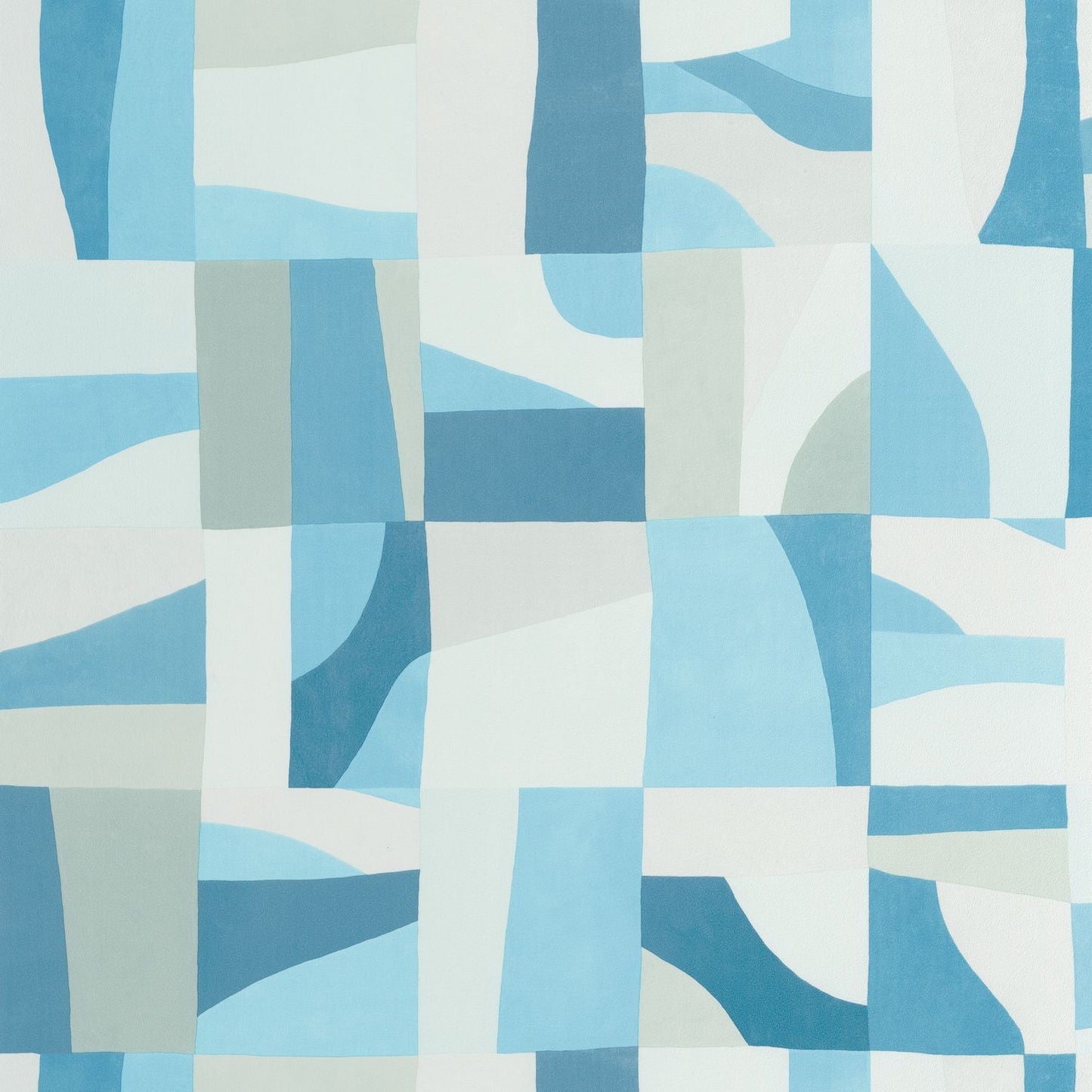 Aix Wallpaper - Bleu Azur - Caselio - 105466075 - Premier Wallcovering