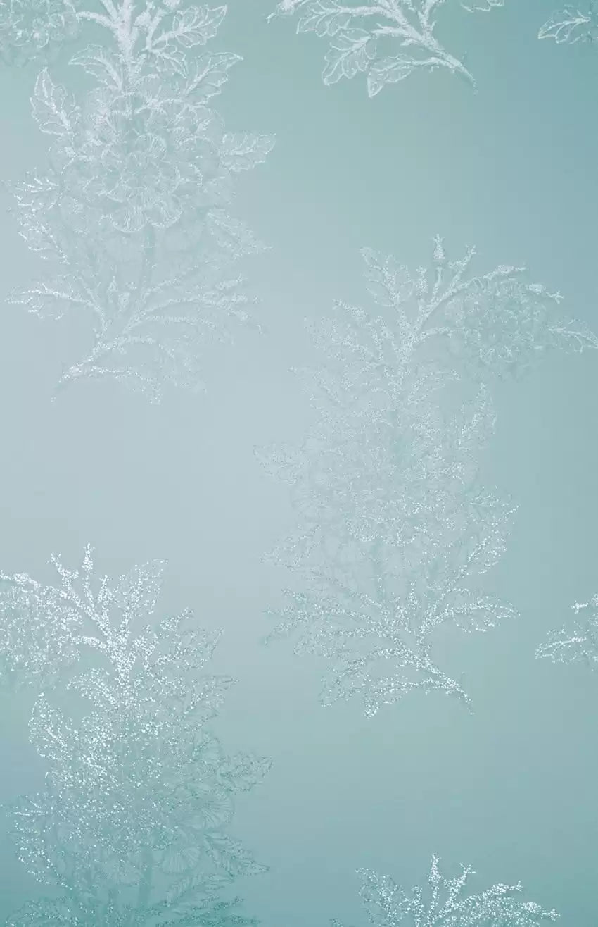 Ajouré Wallpaper - Seawater/Silver - Osborne & Little - W6433-03 - Premier Wallcovering
