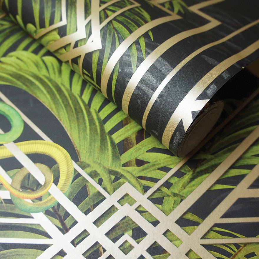 Akello Wallpaper - Black - Holden Décor - 90362 - Premier Wallcovering