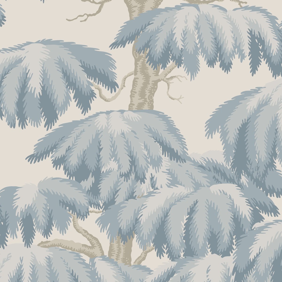 Alba Wallpaper - Light Blue - Sandberg - S10665 - Premier Wallcovering
