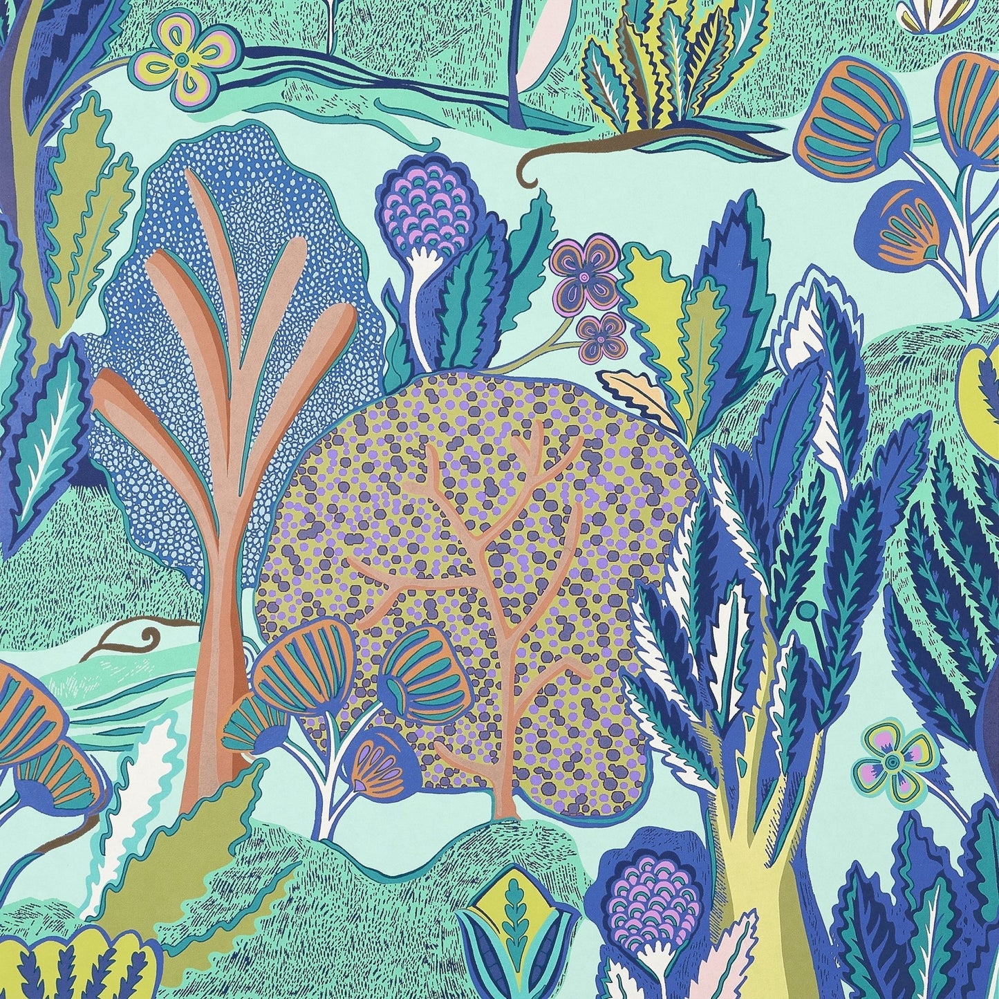 Albero Wallpaper - Seaglass - Thibaut - T45011 - Premier Wallcovering