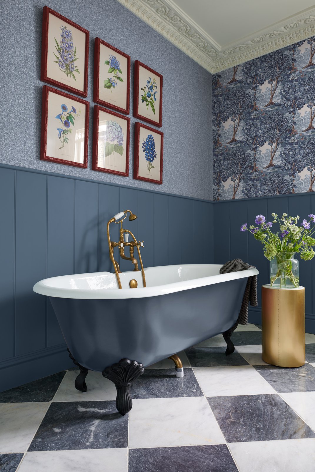 Albion Texture Wallpaper - Blue - Graham & Brown - 127906 - Premier Wallcovering