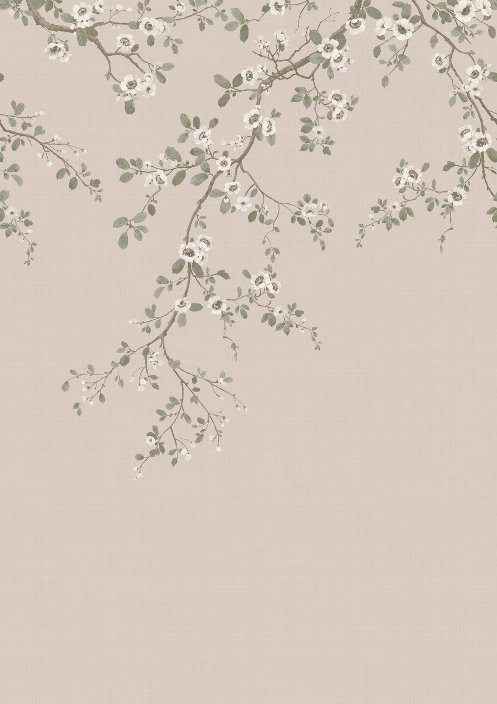 Alderbourne Mural Wallpaper - Vintage Blush - Timothy Wilman - TW2504 - Premier Wallcovering