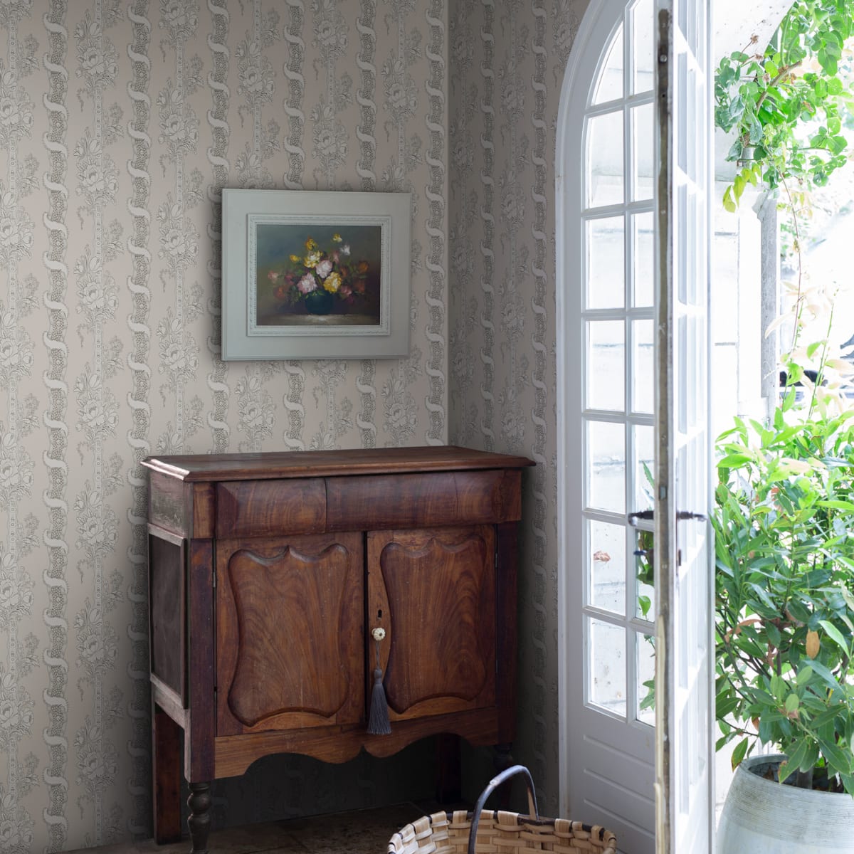 Alexandra Wallpaper - Sandstone - Sandberg - S10248 - Premier Wallcovering