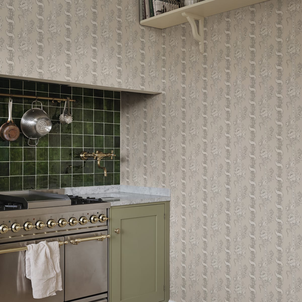Alexandra Wallpaper - Sandstone - Sandberg - S10248 - Premier Wallcovering