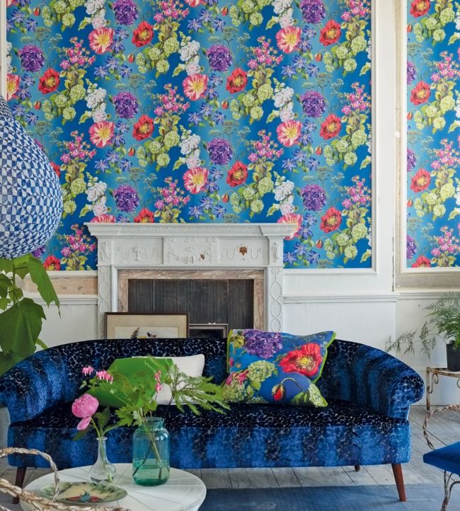 Alexandria Wallpaper - Lapis - P623/01 - Designers Guild - Premier Wallcovering