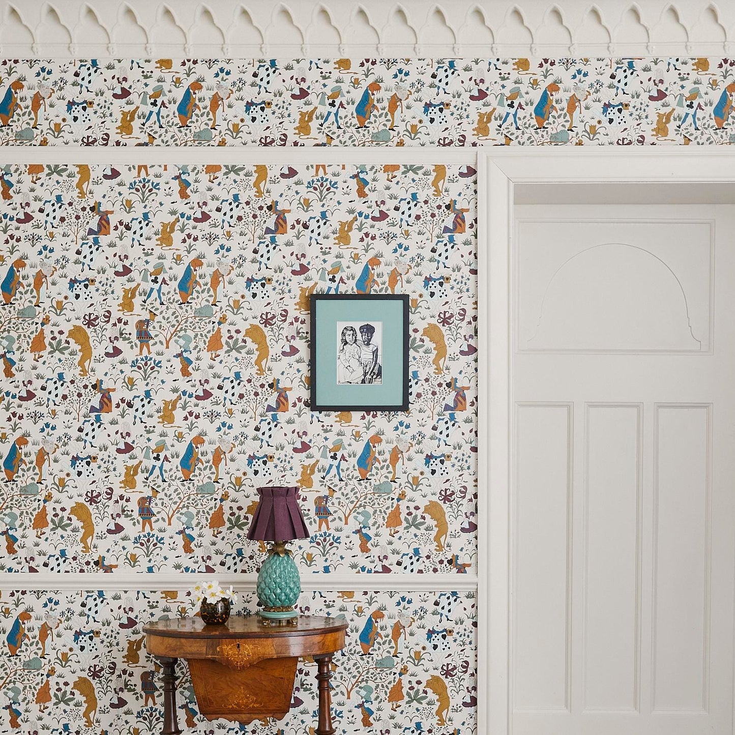 Alice In Wonderland Wallpaper - Cream - House of Hackney - 1 - WA - ALI - DI - ECR - XXX - Premier Wallcovering