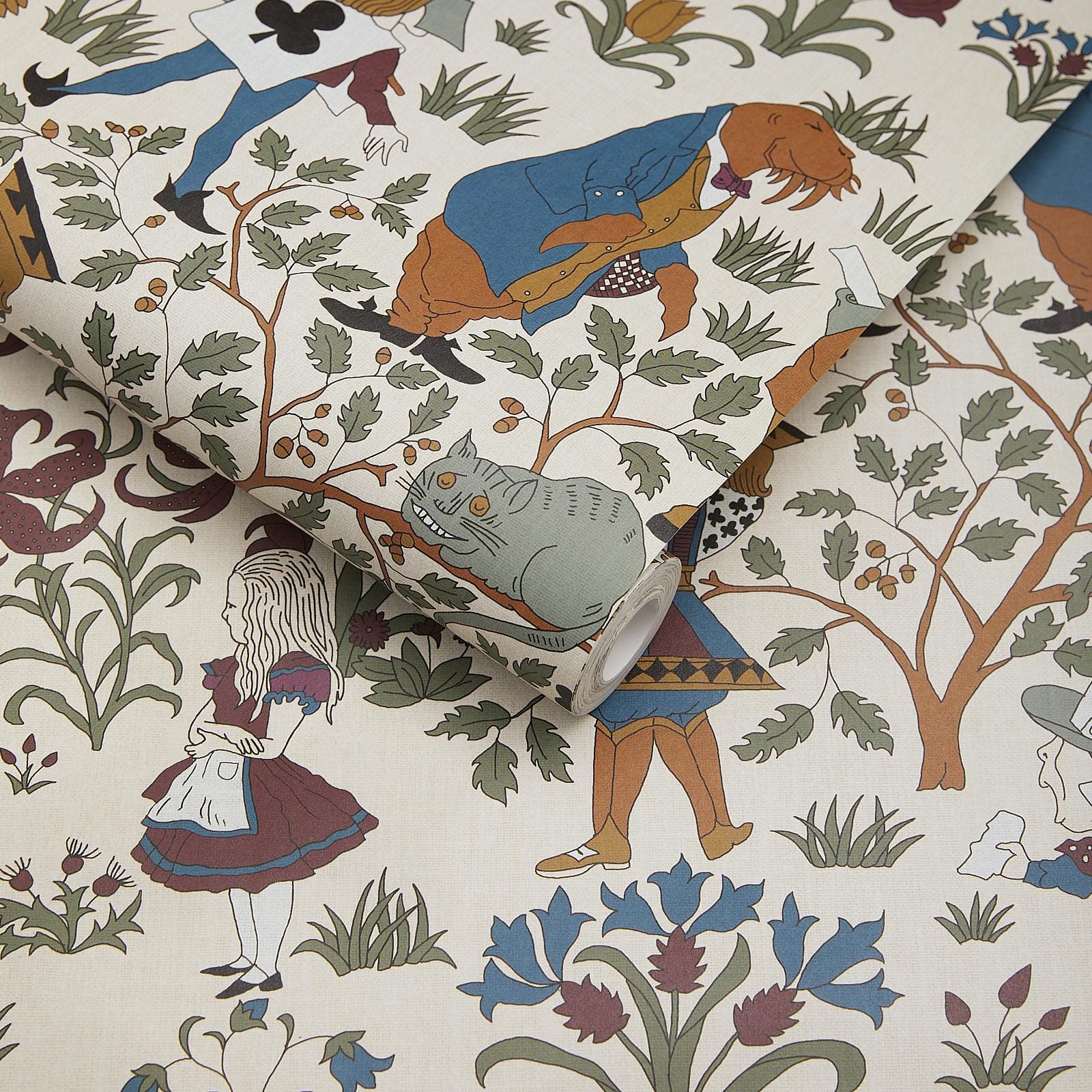 Alice In Wonderland Wallpaper - Cream - House of Hackney - 1 - WA - ALI - DI - ECR - XXX - Premier Wallcovering