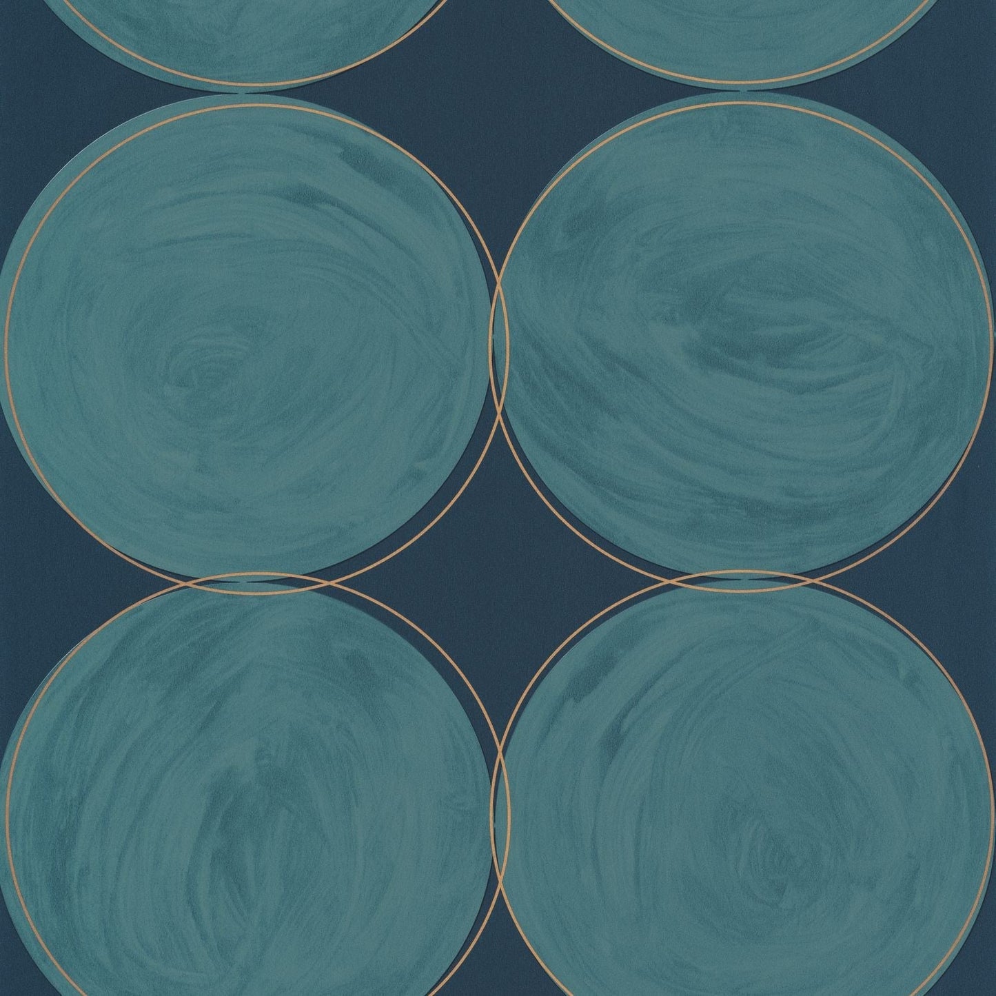 All Around Wallpaper - Bleu Canard - Caselio - 102886126 - Premier Wallcovering