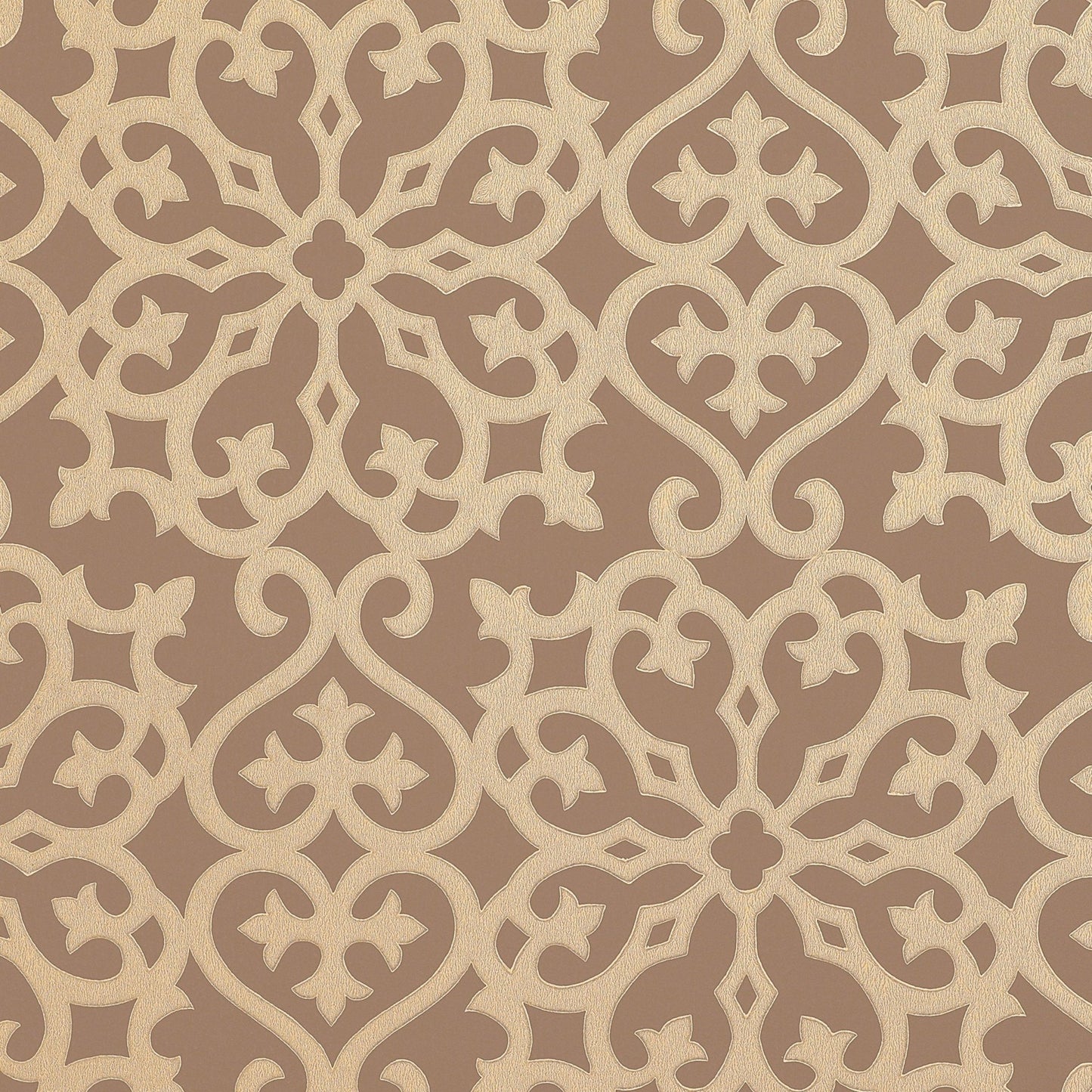 Allison Wallpaper - Metallic on Brown - Thibaut - T1829 - Premier Wallcovering
