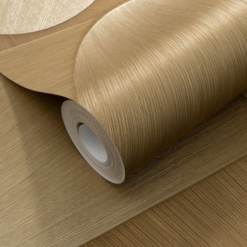 Allure Retro Geometric Metallic Wallpaper - Gold - Erismann - 10423 - 30 - Premier Wallcovering