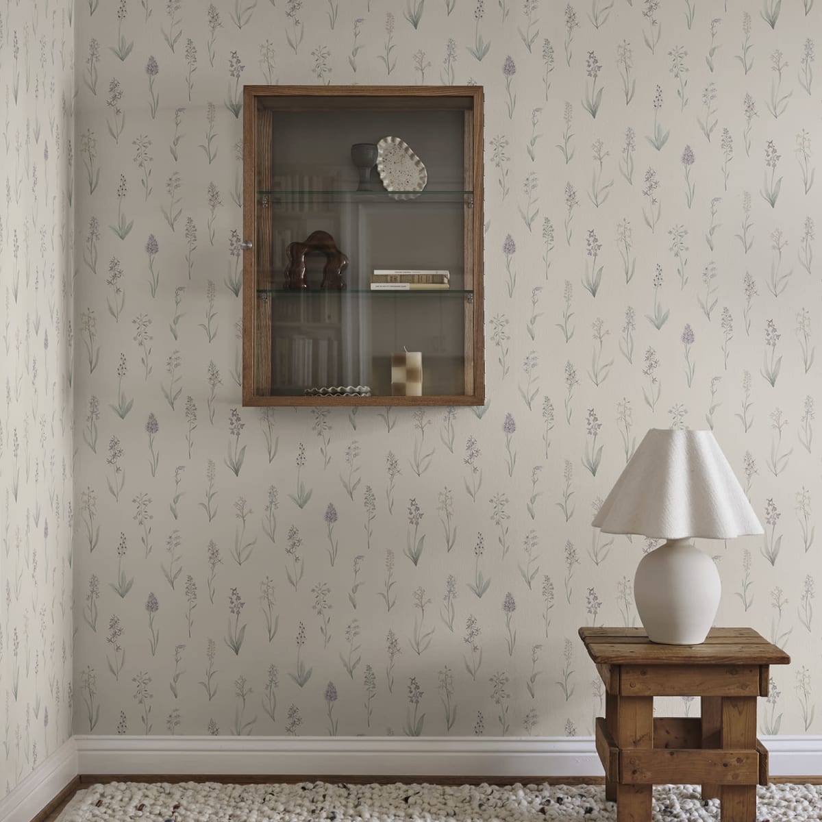 Alma Wallpaper - Lilac - Sandberg - S10335 - Premier Wallcovering