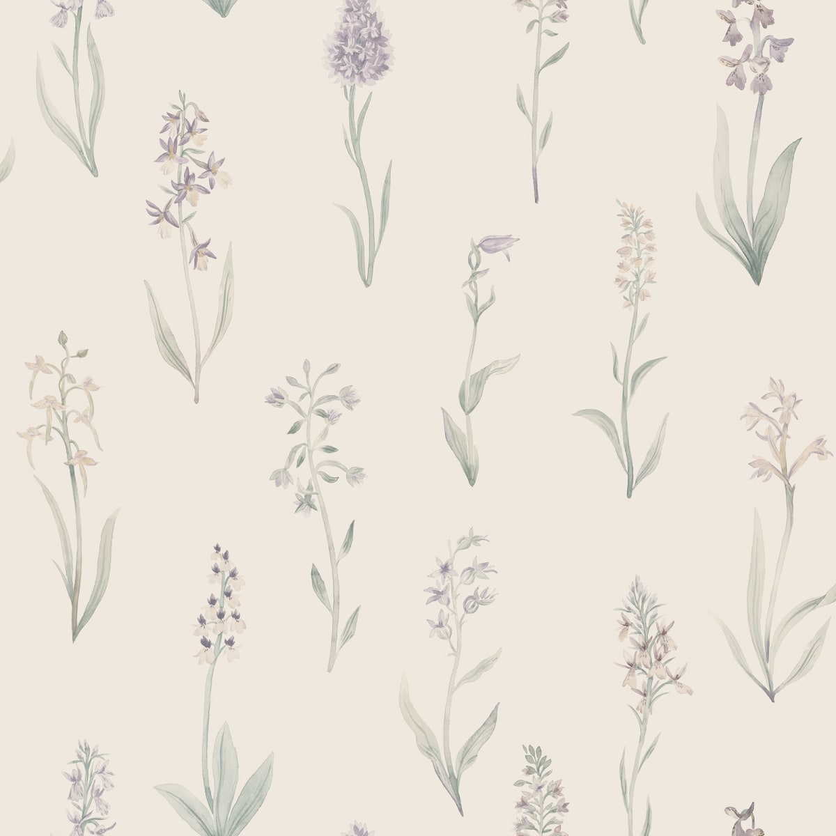 Alma Wallpaper - Lilac - Sandberg - S10335 - Premier Wallcovering