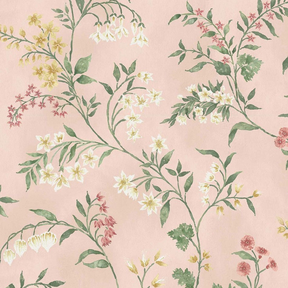 Almora Wallpaper - Pink/ Yellow/ Sage - Nina Campbell - NCW4491-01 - Premier Wallcovering