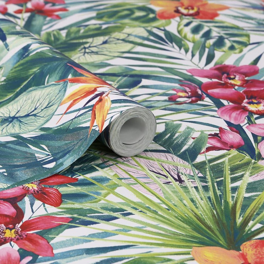Aloha Tropical Wallpaper - Multi - Superfresco Easy - 104885 - Premier Wallcovering