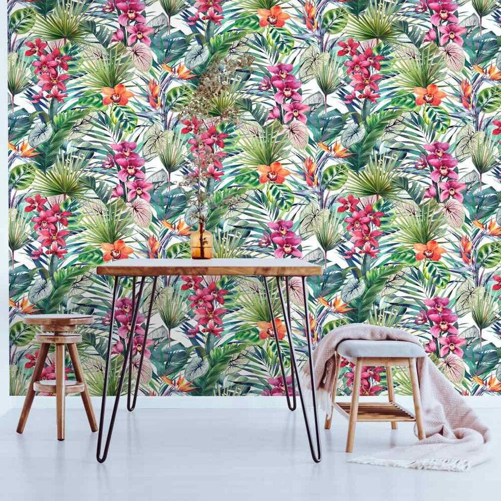 Aloha Tropical Wallpaper - Multi - Superfresco Easy - 104885 - Premier Wallcovering