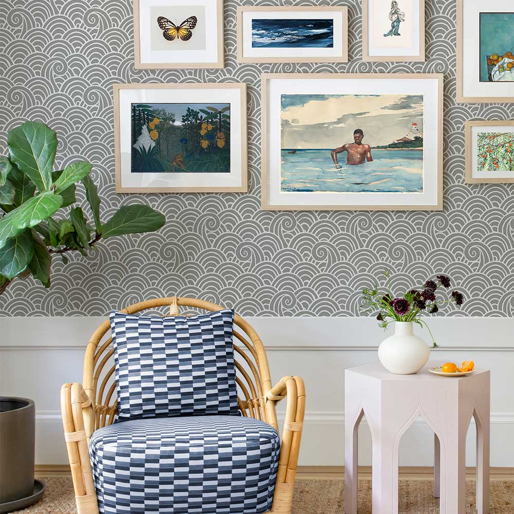 Alorah Wallpaper - Grey - A Street Prints - FD26308 - Premier Wallcovering