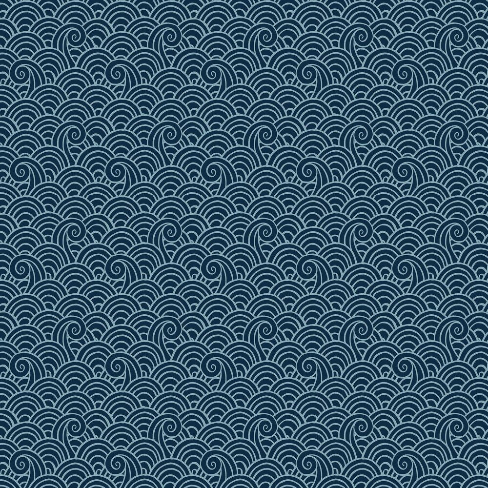 Alorah Wallpaper - Navy - A Street Prints - FD26305 - Premier Wallcovering