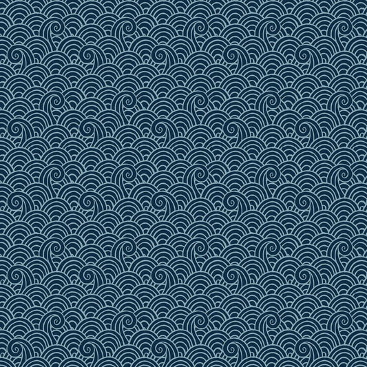 Alorah Wallpaper - Navy - A Street Prints - FD26305 - Premier Wallcovering