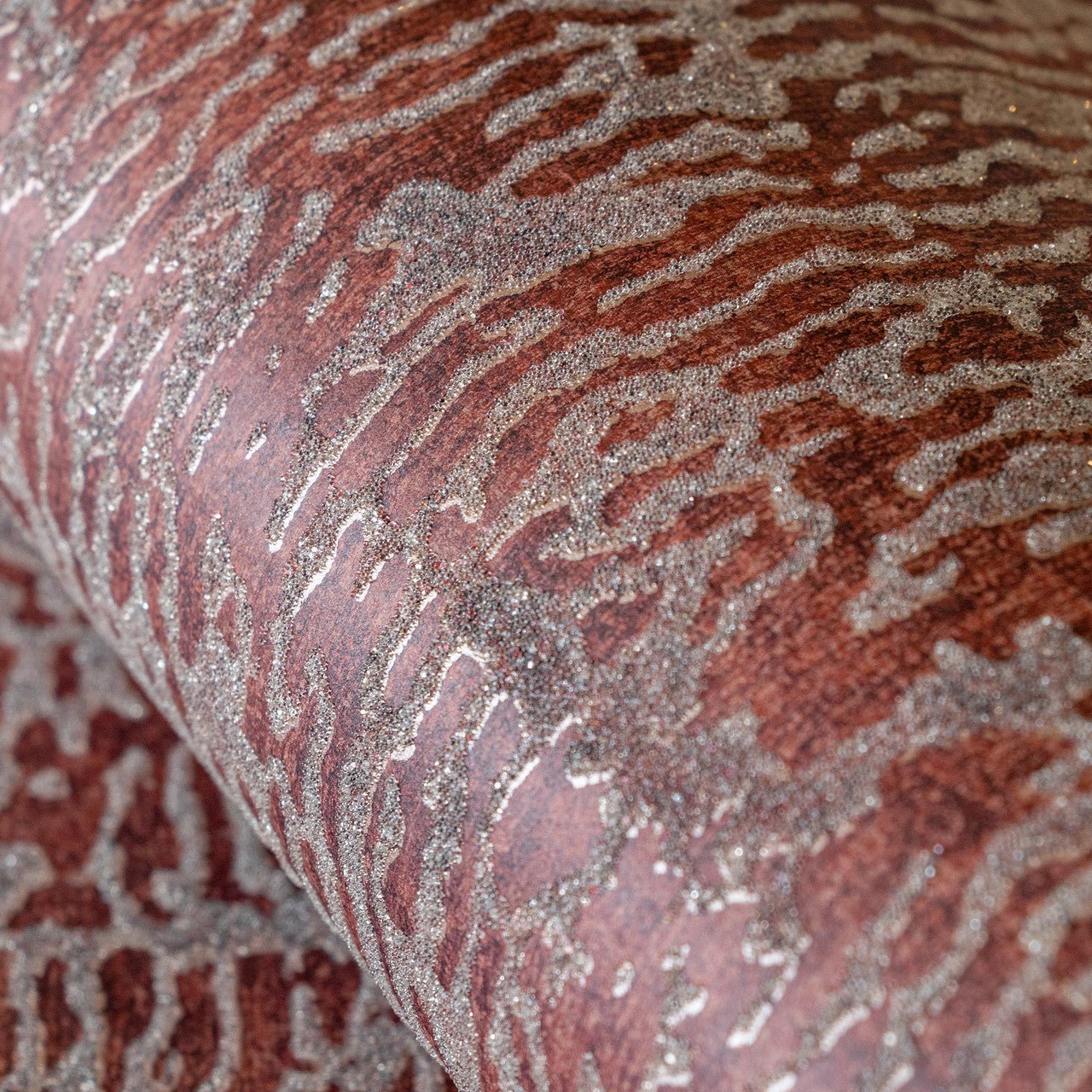 Alpine Reptile Feel Contemporary Wallpaper - Red - Hohenberger - 81270 - Premier Wallcovering