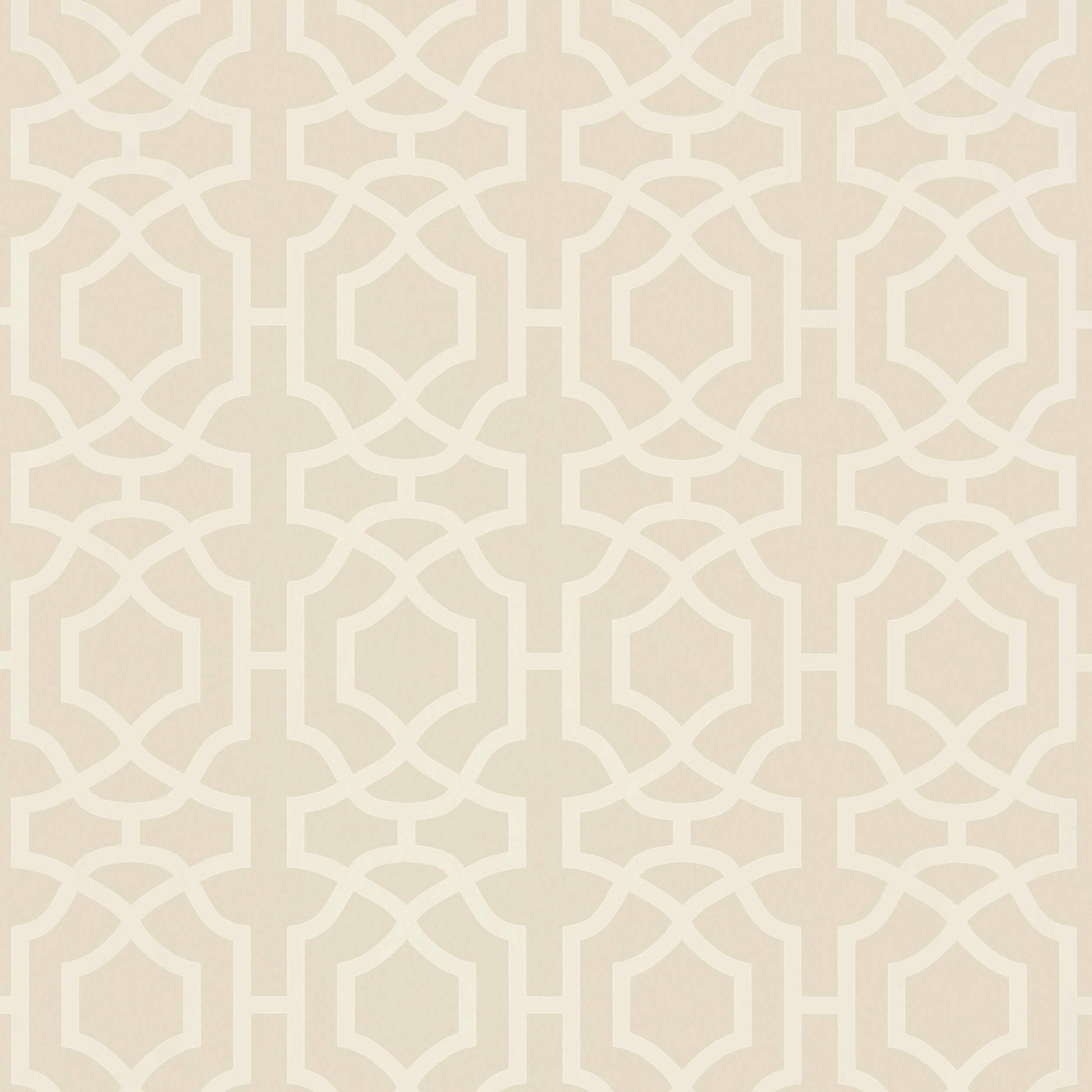 Alston Trellis Wallpaper - Flax - Thibaut - T13027 - Premier Wallcovering