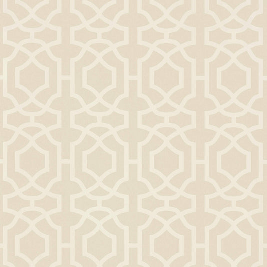 Alston Trellis Wallpaper - Flax - Thibaut - T13027 - Premier Wallcovering