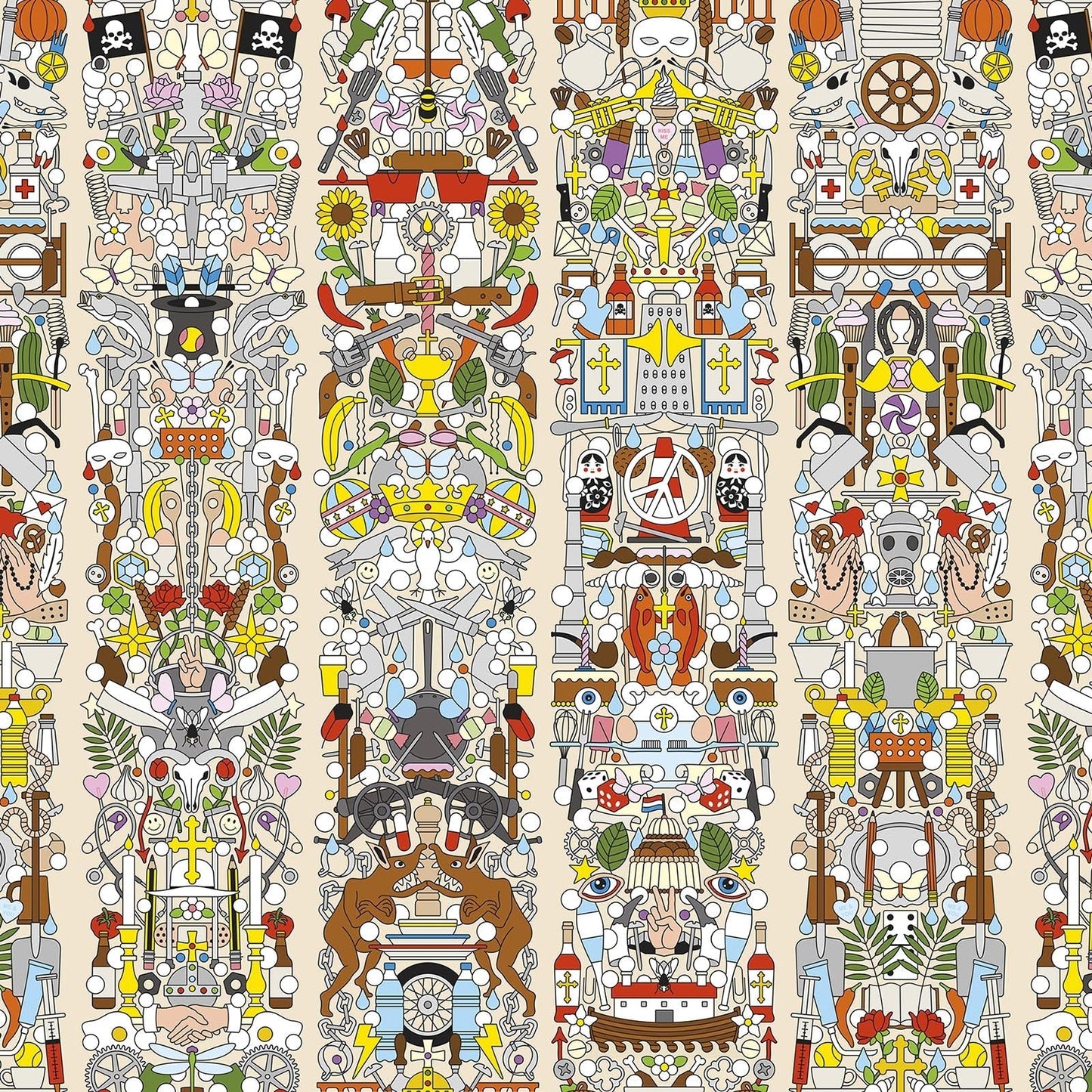Alt Deutsch Wallpaper - Multicolored - NLXL - JOB - 04 - Premier Wallcovering
