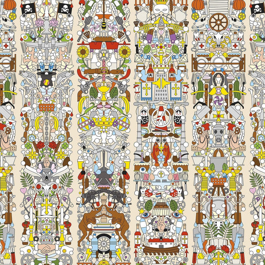 Alt Deutsch Wallpaper - Multicolored - NLXL - JOB - 04 - Premier Wallcovering