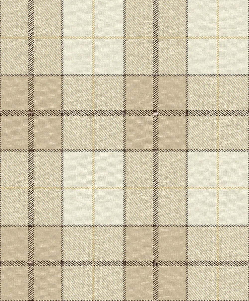 Altarinda Plaid Wallpaper - Latte - NextWall - NW58105 - Premier Wallcovering