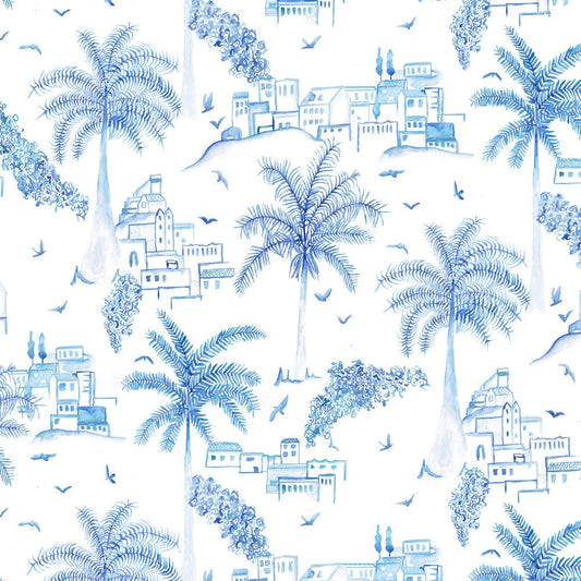 Altea Wallpaper - Cobalt - Voyage Maison - ALTEA/WPO/COB - Premier Wallcovering