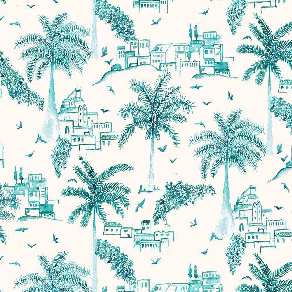 Altea Wallpaper - Seamist - Voyage Maison - ALTEA/WPO/SEA - Premier Wallcovering
